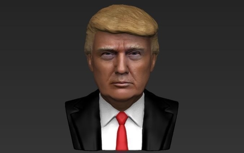 President Donald Trump bust ready for full color 3D printing 3D Print 231423