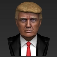 President Donald Trump bust ready for full color 3D printing - Thumbnail 11