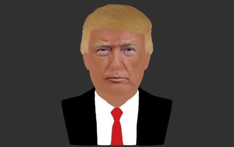 President Donald Trump bust ready for full color 3D printing 3D Print 231424
