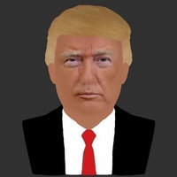 President Donald Trump bust ready for full color 3D printing - Thumbnail 12