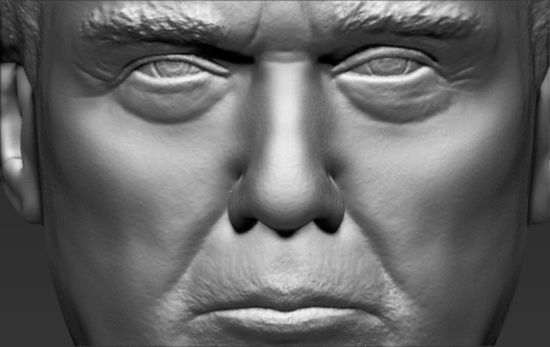 President Donald Trump bust ready for full color 3D printing 3D Print 231428