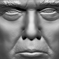 President Donald Trump bust ready for full color 3D printing - Thumbnail 16