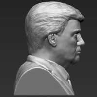 President Donald Trump bust ready for full color 3D printing - Thumbnail 18
