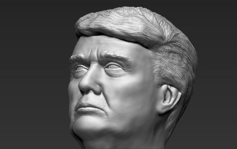 President Donald Trump bust ready for full color 3D printing 3D Print 231432