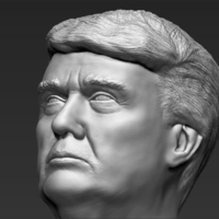 President Donald Trump bust ready for full color 3D printing - Thumbnail 20
