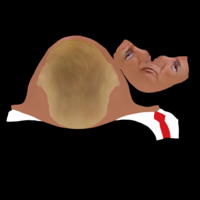 President Donald Trump bust ready for full color 3D printing - Thumbnail 23