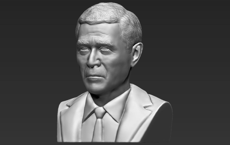President George W Bush bust 3D printing ready stl obj 3D Print 231438