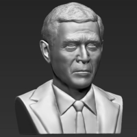 President George W Bush bust 3D printing ready stl obj - Thumbnail 8