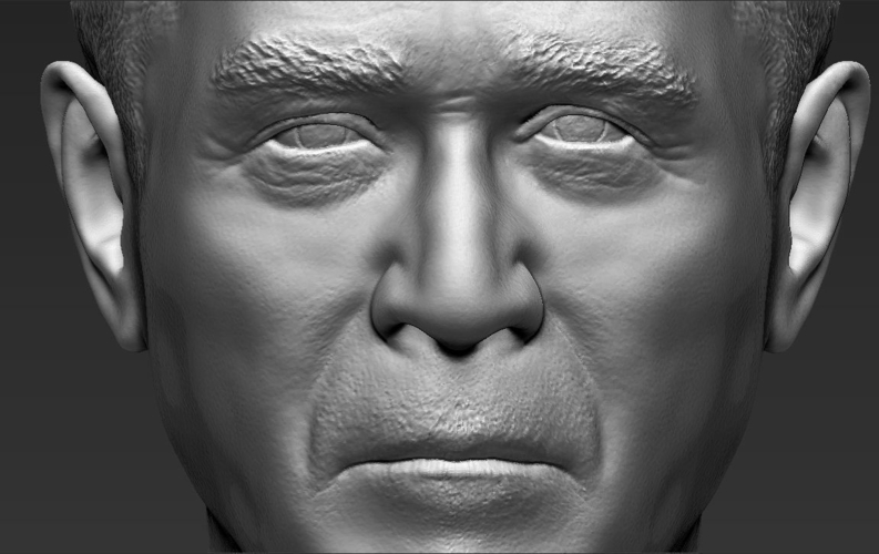 President George W Bush bust 3D printing ready stl obj 3D Print 231446