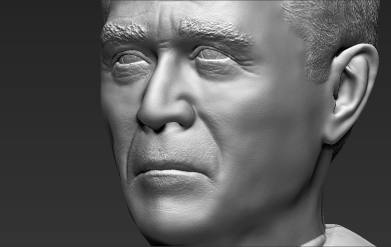 President George W Bush bust 3D printing ready stl obj 3D Print 231447