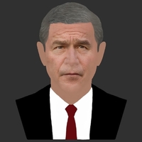 President George W Bush bust ready for full color 3D printing - Thumbnail 12