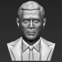 President George W Bush bust ready for full color 3D printing - Thumbnail 13