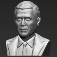 President George W Bush bust ready for full color 3D printing - Thumbnail 15