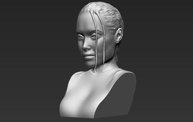 Lara Croft Angelina Jolie bust 3D printing ready stl obj 3D Print 231475