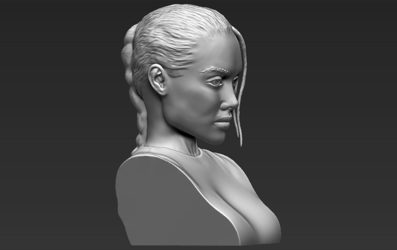 Lara Croft Angelina Jolie bust 3D printing ready stl obj 3D Print 231480