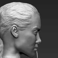 Lara Croft Angelina Jolie bust 3D printing ready stl obj - Thumbnail 11