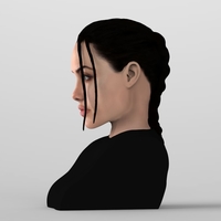 Lara Croft Angelina Jolie bust ready for full color 3D printing - Thumbnail 6