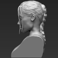 Lara Croft Angelina Jolie bust ready for full color 3D printing - Thumbnail 16