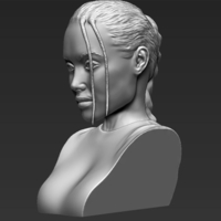Lara Croft Angelina Jolie bust ready for full color 3D printing - Thumbnail 17