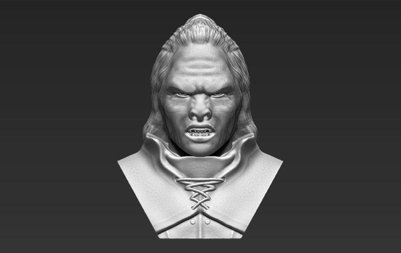 Lurtz Lord of the Rings bust 3D printing ready stl obj