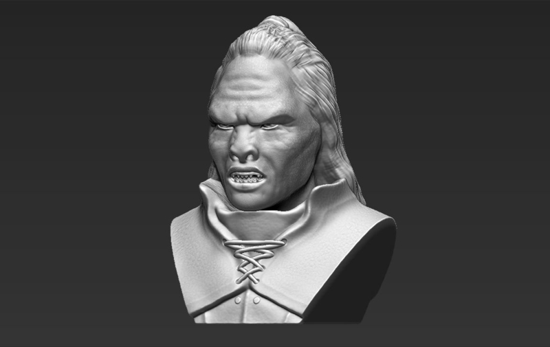 Lurtz Lord of the Rings bust 3D printing ready stl obj - Pinshape