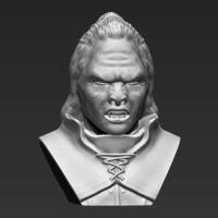 Lurtz Lord of the Rings bust 3D printing ready stl obj - Thumbnail 11
