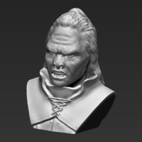 Lurtz Lord of the Rings bust 3D printing ready stl obj - Thumbnail 12