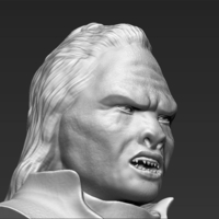 Lurtz Lord of the Rings bust 3D printing ready stl obj - Thumbnail 13