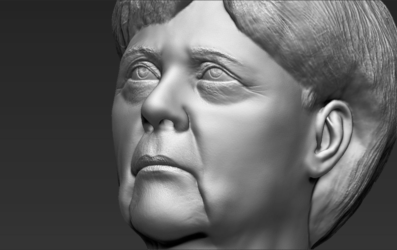 Angela Merkel bust 3D printing ready stl obj 3D Print 231536