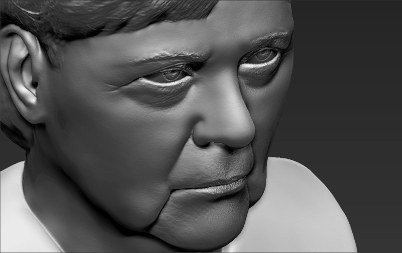 Angela Merkel bust 3D printing ready stl obj 3D Print 231537