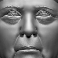 Angela Merkel bust 3D printing ready stl obj - Thumbnail 10