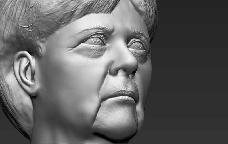 Angela Merkel bust 3D printing ready stl obj 3D Print 231539