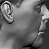 Angela Merkel bust 3D printing ready stl obj - Thumbnail 12