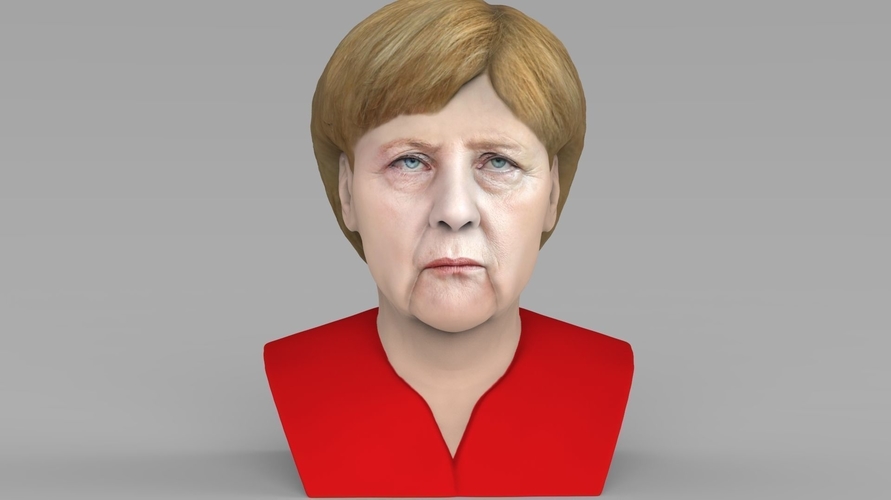Angela Merkel bust ready for full color 3D printing 3D Print 231543