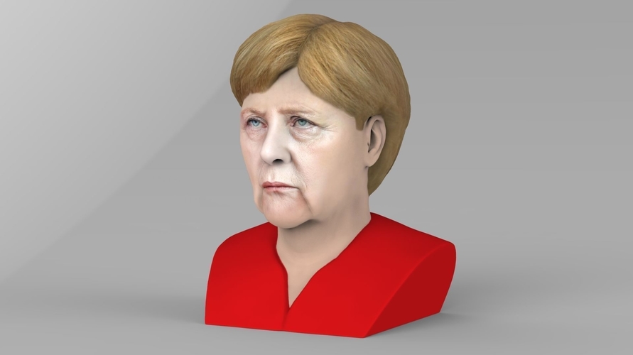 Angela Merkel bust ready for full color 3D printing 3D Print 231544