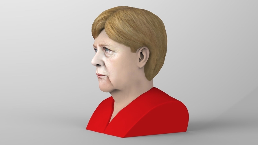 Angela Merkel bust ready for full color 3D printing 3D Print 231545