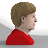 Angela Merkel bust ready for full color 3D printing - Thumbnail 4
