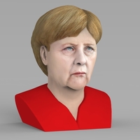 Angela Merkel bust ready for full color 3D printing - Thumbnail 5