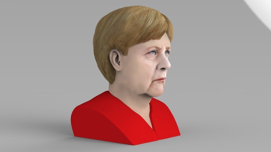 Angela Merkel bust ready for full color 3D printing 3D Print 231548