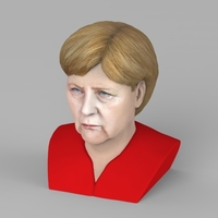 Angela Merkel bust ready for full color 3D printing - Thumbnail 9