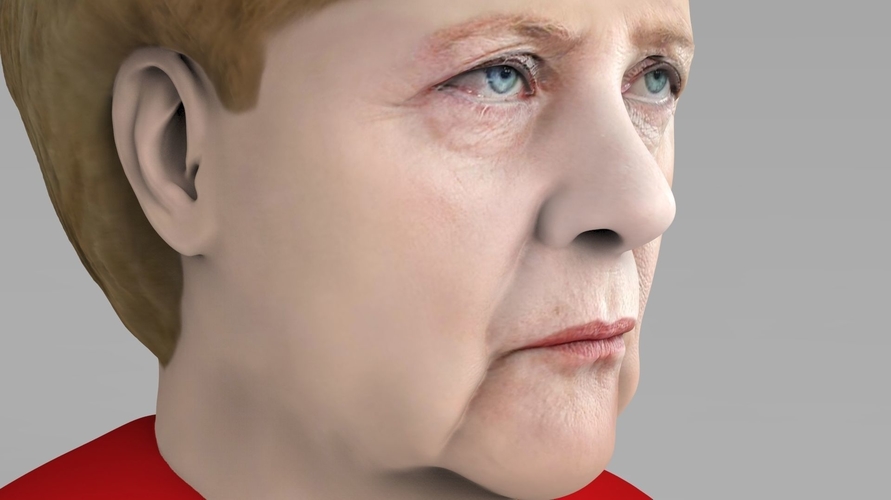 Angela Merkel bust ready for full color 3D printing 3D Print 231552