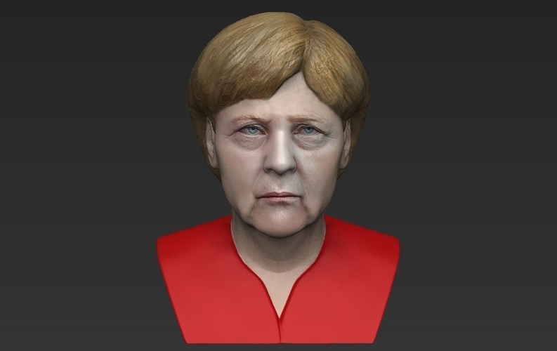 Angela Merkel bust ready for full color 3D printing 3D Print 231553