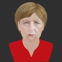 Angela Merkel bust ready for full color 3D printing - Thumbnail 12