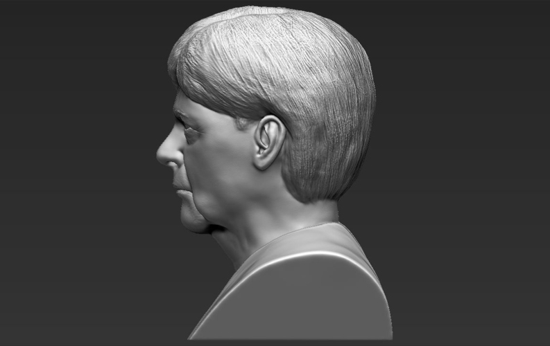 Angela Merkel bust ready for full color 3D printing 3D Print 231556