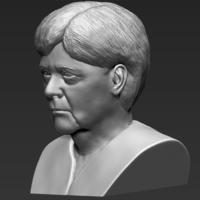 Angela Merkel bust ready for full color 3D printing - Thumbnail 16