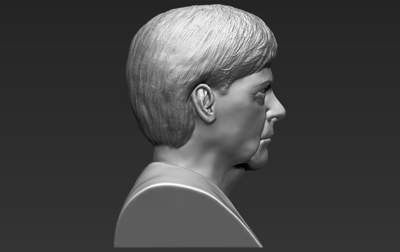 Angela Merkel bust ready for full color 3D printing 3D Print 231559