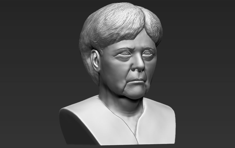 Angela Merkel bust ready for full color 3D printing 3D Print 231560