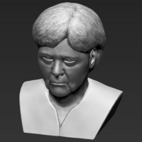 Angela Merkel bust ready for full color 3D printing - Thumbnail 20