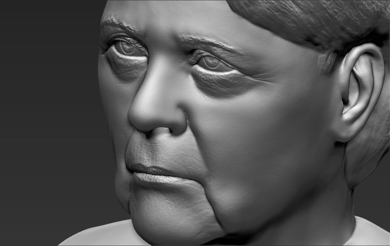Angela Merkel bust ready for full color 3D printing 3D Print 231563