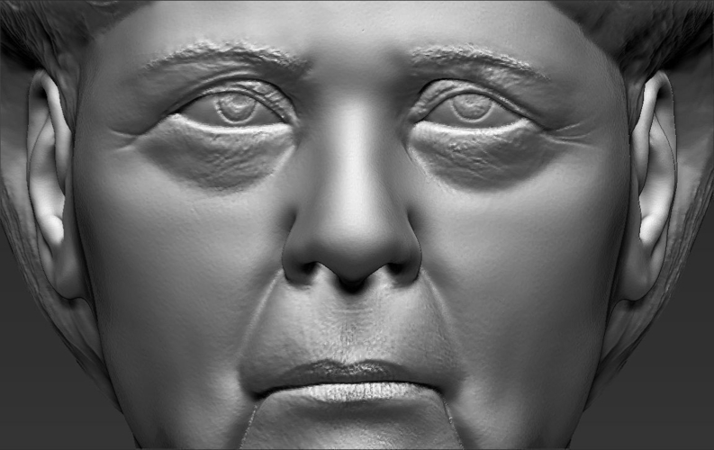 Angela Merkel bust ready for full color 3D printing 3D Print 231564